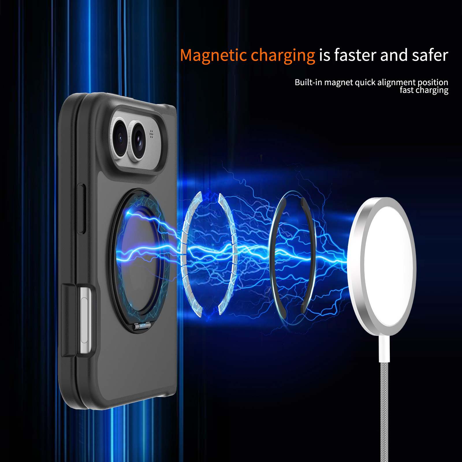 360° Magnetic Bracket Matte Ca - Matte Hard Pc Back Case review and price